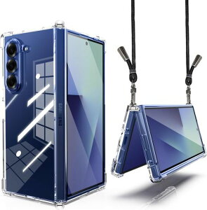 GalaxyZFold7�P�[�X�N���A�X�g���b�v�t���V�����_�[SC-56F�X�}�z�P�[�X�������^�y��TPU�M�����N�V�[ZFold7�J�o�[�ϏՌ����|���΂߂����R�t�����������\���O���\�����h�~���C�����X�[�d�c