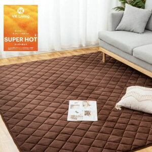 VKLiving�����~���z�c���O2��ySUPERHOT�z���p�J�[�y�b�g�����}�b�g�����`�����~�z�c190x190cm�L���g���O����}�C�N���t�@�C�o�[�ӂ���E���^��10mm�z�b�g�J�[�y�b�g�Ή�����~�ߕt��