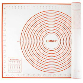 LIMNUOクッキングマットシリコンマットパンマット製菓マット目盛り付き大きいサイズ食品級シリコーン滑り止め製菓道具