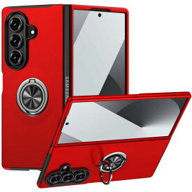 GalaxyZFold7用ケースリング付き耐衝撃tpuフルプロテクトデザインスマホカバー軽量薄型スタンド機能全面保護擦り傷防止落下防止米軍MIL規格車載ホルダー対応取り出し易いサムスンギャラク…