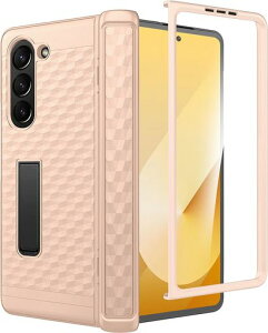 Miimall�Ή�GalaxyZFold7Case���������t�B������̌^�X�^���h�@�\�q���W�ی�ϏՌ��h�o�ϋv���S�ʕی슊��~�ߔ��^Z�t�H�[���h7�J�o�[ZFold7�P�[�X(�s���N)