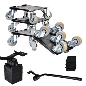 Wallfire�Ƌ�ړ��L���X�^�[�ω׏d1300Kg���d�ʗp4�Z�b�g360�x��]����h�~�ϐk�É��݌v�d���Ƌ�ړ��p�y�͂ŃX���[�Y�ړ�