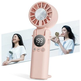【2026新登場・瞬間冷却-28°C&極静音設計】HAGOOGIハンディファン冷却プレート199段階風量調整手持ち扇風機6000mAh大容量最大16H稼働静音20dB卓上/首掛け/手持ち/冷却4Way折り畳み式LEDディスプレイ