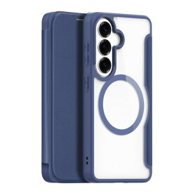 TaosanGalaxyS26PlusSC-52GSCG38対応ケース手帳型MagSafe対応背面クリアワイヤレス充電対応PU+PCカード入れストラップホールおしゃれシンプル薄型軽量スマホケースブルー