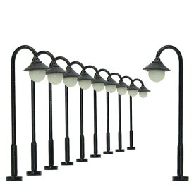 モデル街灯道路灯街灯柱LEDライト35mm1:120~1:15010本入り鉄道模型建物模型ジオラマ教育DIY