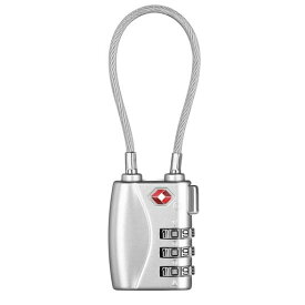 ZHEGETSAロック南京錠旅行ダイヤル式ワイヤーロック暗証番号荷物、スーツケース、バックパック用