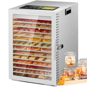 KWASYO 12�w�t�[�h�h���C���[ ��d��@ 800W ������ �X�e�����X�|�H�i�����@ �Ɩ��p 30-90°C 0-24���Ԓ��߉\ �y�b�g�̂���� �W���[�L�[ �h���C�t���[�c ������ ���{��戵������ ���{�ꃌ�c