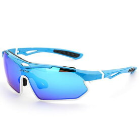 [自由スイミン]スポーツサングラス偏光レンズ軽量滑り止めストラップ付UV400カットおしゃれノーズパッド調節可TR90PC素材汗ベタつき防止耐衝撃日本向きゴルフ自転車釣り山登り運転眼鏡sp…