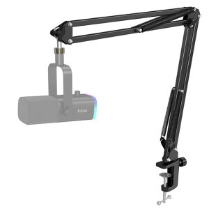 FIFINE �}�C�N�u�[���A�[�� �}�C�N�A�[�� �ω׏d1.5kg ���}�C�N�X�^���h �p�x���߉\ �N�����v���Œ� �L�k ������ �܂��ݎ� �Q�[������ �z�M ���C�u �J���I�P ���^ �ݑ�[�N �Q�[�~���c
