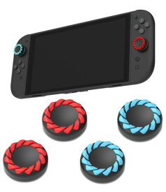 『2026年発売4in1』TukebonSwitch2交換用スティックキャップSwitch2スティックカバー[良質シリコン製]全面保護操作性向上滑り防止ホコリ防止取り付け簡単PS4/PS5コントローラーキャップカバー