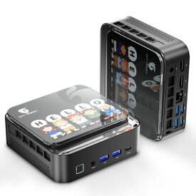 ミニPCAMDRyzen7H255搭載8コア/16スレッド最大4.9GHzゲーミングパソコンRadeon780MGPULPDDR524GB+8TB拡張対応SSDデュアルM.2SSD対応3画面出力
