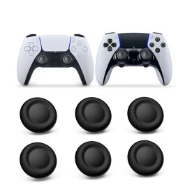 NEWDERYPS5コントローラー交換用スティックキャップ6個キットPS4コントローラー/PS5コントローラー/PS5コントローラーEdgeハンドル交換用ジョイスティックキャップ周辺機器ホコリ防止全面保…
