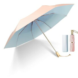 Dlin折りたたみ傘レディース雨傘大きいサイズ晴雨兼用折り畳み傘軽量二枚生地日傘uvカットUPF50+遮光5級撥水速乾耐風可愛い傘レディース折りたたみ日傘兼用雨傘
