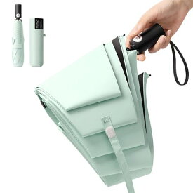 Reviday折りたたみ傘軽量225g日傘UVカット率100%【広幅100cmx310T生地x逆戻り防止】完全遮光晴雨兼用ワンタッチ自動開閉UPF50+折り畳み日傘超撥水耐風日焼け防止熱中症対策レディース/メンズ