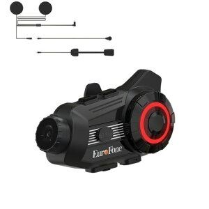 EuroFone�o�C�N�C���J���J�����t��S3Plus�C���J���o�C�N�p6�l�����ʘb�ő�ʐM����2000M2KHD�J����8H�A���^��WiFi�Ή����[�v�^��135°��L�p���y�Ȃ���ʘb���y���LHIFI����FM���W�I