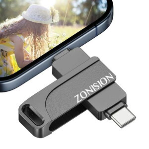ZONISION128GUSB�������A�v���s�viphone�o�b�N�A�b�v�X�}�z���璼��USB3in1iphone�f�[�^�ۑ�Type-C/iOS/USB���ڊO�t���������X�}�z�e�ʕs������(1Phone/Pad/Android