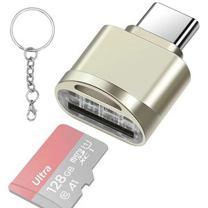 LEIZHAN �J�[�h���[�_�[ USB C to Micro SD SDHC SDXC OTG �A �������A�_�v�^�p�\�R��/�^�u���b�g/Macbook/Galaxy/Huawei�ɑΉ��A������ (�V���o�[)