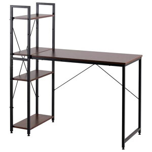 オーエスジェイ(OSJ)パソコンデスクロータイプ一体分離両用3段シェルフ付ローデスクパソコンデスク木製収納付座デスクミシン台シェルフ付きデスクデスク付きシェルフ書斎机書斎デスク…