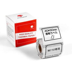 Phomemo M110�Ή� ���� ���x���V�[�� �l�p40mm*30mm ��`�^�C�v 230������/�� �����M���x���v�����^�[�p ���M���[���� �������x�� ���M���x���v�����^�[�p