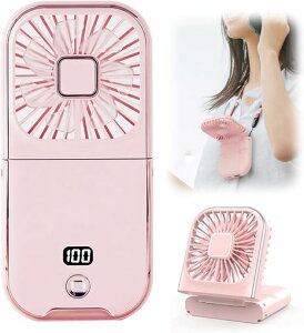 HALIPUPSE認証携帯扇風機手持ちUSB扇風機ハンディファン、多角度調整、静音設計、デスクトップ用、卓上扇風機、旅行の相棒、折り畳み、コンパクト、緊急充電機能、夏の必需品、風速調節…