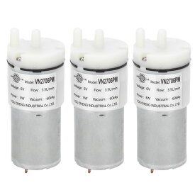 ミニウォーターポンプ3.5L/min流量小型DCダイヤフラムポンプDC6VVN2706PM3pcs