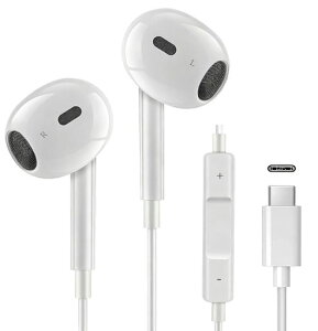 �y2026�V�Łz�^�C�vc�C���z��Type-C�C���z���L���yiPhone15/16/17�Ή��zType-C�W���b�NHiFi�C���z���}�C�N�t���m�C�Y�ጸ�d�ቹ�x���Ȃ����ʒ��߃X�e���I�w�b�h�z���Q�[��/���y/�ʘb���K�l�ԍH�c