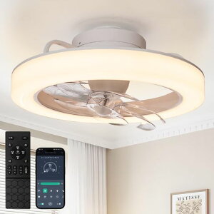 TENKOO&YOU�V�[�����O�t�@�����C�gled��50cm3500LM58W���t��]��U��t�@���t���Ɩ��T�[�L�����[�^�[6��~8���É�DC���[�^�[��@120W�����������F6�i�K���ʃ������[/�^�C�}�[�@�\APP����