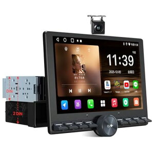 ATOTOZONEA5L10.1�C���`�f�B�X�v���C�I�[�f�B�I2DIN&1DIN�Ή��A�t���[�e�B���OAndroid�i�r�A�m�u+�{�^���̃_�u���f�U�C���AWi-Fi/USB�e�U�����O�A�L���E���C�����XCarPlay�EAndroid