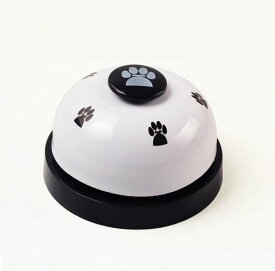 Parishopコールベルペット用犬と猫用卓上ベルカウンターベルペットトレーニング訓練用品しつけ用ペットおもちゃ鈴ベル(ホワイト)