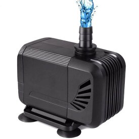 水陸両用水中ポンプ、4つの強力な吸引カップシーウォーターポンプ、6.6フィート(2M)電源コード、水槽、池、水族館、彫像、水耕栽培のための3500L/H45W50-60Hz噴水ポンプ(BlackHY-307)