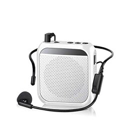 拡声器メガホンポータブル拡声器ハンズフリーRosemariesメガホンハンドマイク小型イベント講演店頭販売街頭演説誘導案内などに適用音楽再生可能microSDカード対応マイク付き日本語説明書…