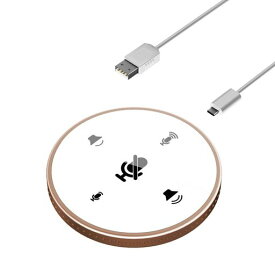 コンピュータマイク、デスクトップUSB会議スピーカーフォンマイク内蔵スピーカー360°全指向性PCコンピュータコンデンサーマイクミュート機能付き音量調整プラグアンドプレイ
