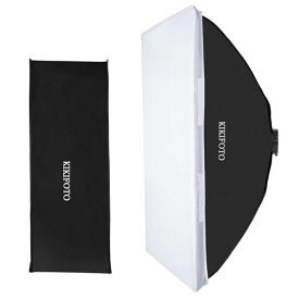 KIKIFOTO60x90cm/23”x35”長方形ソフトボックス、ダブルディフューザー、迅速な取り付けと取り外し、ボーエンズマウントスタジオフラッシュと互換性あり、ポートレート、製品、食品、ビデ…
