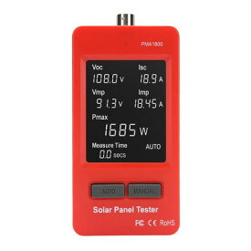 Asixxsix5-1800W0-60Aソーラーパネルテスター、HDバックライトLCDディスプレイ太陽光発電パネルマルチメーター、ソーラーPVパネルテストおよびデータ分析用マルチセーフティスマートMPPTツール