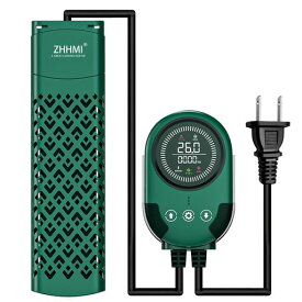 ZHHMl水槽ヒーター最新設計ヒーターアクアリウム防爆過熱保護スマートディスプレイ20-34°C温度調節PTC新技術セラミックヒーター熱帯魚金魚カメ水槽用ベタサーモスタット周波数変換加熱…