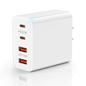 40Wusbコンセント急速充電器typecChrisPowタイプc充電器4ポート電源アダプタータイプcアダプターusbcコンセントスマホ充電器type-cプラグPDチャージ