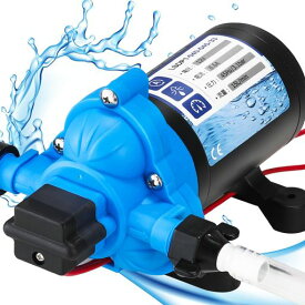 NEWTRYダイヤフラムポンプ33シリーズ給水排水ポンプ15L/min45Psi揚程31m12V自吸式自動起動・停止圧力スイッチ圧力調整可能庭の水やり、液体充填、キャンピングカー、家庭用水など用水道水、…