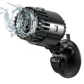 AQQA水槽水流ポンプ小型ウェーブポンプ静音強力50~80cm水槽対応吐出量4500L/H流量調整角度調整可能低騒音金魚海水水槽淡水水槽対応日本語説明書付き(ブラック5W(50~80cm水槽適用))