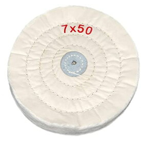 コットン布バフホイール直径約50/75/100/125/150/175/200mm軸穴4mm厚み12mm【2個】研磨用コットン布バフホイール(φ175MM-1PCS)