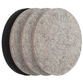 MORLARCOフェルトバフポリッシャーバフ125mm4個セットマジックペーパー式付属研磨パッド油膜ガラス磨き車磨き用ポリッシャーに適しています