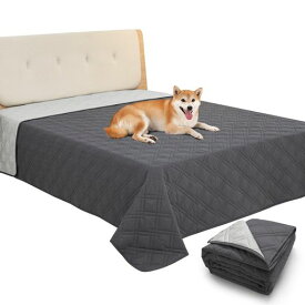 BOOMAGU漏れ防止防水カバーベッド滑り止め防水シーツシングルダブルベッド犬猫用ベッドカバー防水ソファー防水シート家具プロテクター丸ごと洗える噛み耐性速乾消臭防ダニ抗菌加工大…
