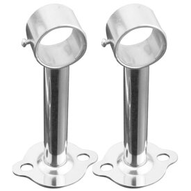 Amosfun32Mmステンレススチールパイプロッドブラケットクロー吊り下げ金具ハードウェアバスルームバルコニーキッチン対応