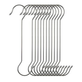 12本s字フックステンレス鋼ロング特大物干し竿(長さ30cm-12本)