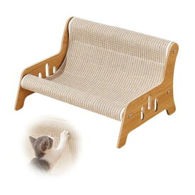 猫ベッドペットソファー猫ソファ麻布タイプネコハンモック猫爪研ぎ寝床木製フレーム組み立て簡単小型、中型、大型猫犬猫兼用猫用家具オールシーズン適用