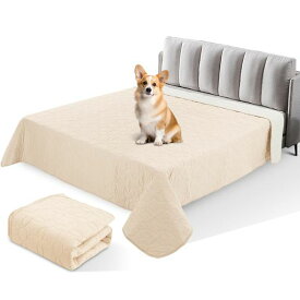 LOOBANI防水シーツペット漏れ防止防水シーツシングルダブルベッド犬猫用防水カバーベッド両面使用ソファー防水ベッドカバー家具全方位保護噛み耐性速乾消臭防ダニ制菌おねしょシーツ…