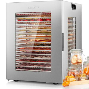 KWASYO 15�i�t�[�h�h���C���[ 1200W�������X�e�����X�|���H�i�����@ ���� ��e�� �f���A���t�@�� 30-90°C���x���� 0-24H�^�C�}�[�ݒ� LED�f�B�X�v���C �I�[�o�[�q�[�g�ی� �����d���I�t �t���c