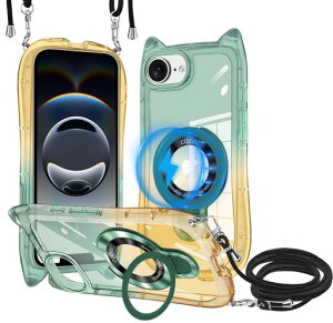 LOGABIOiPhone16e/iPhone17e�p�P�[�X�N���AMagSafe�Ή������O�t��TPU�o���p�[�l�b�N�V�����_�[�����ق�16E/17E�J�o�[���|����|���΂߂����R�t���؍����킢���t�@�b�V�����ϏՌ�