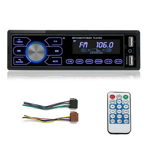 Eaglerich1Din�J�[���W�I12V�^�b�`�{�^��Bluetooth�n���Y�t���[�ʘbFMAUXSD�AU�f�B�X�N�̏[�d�Ɠǂݎ��p2USB�AEQ�A���ԕ\���A���@�\��MP3�v���[���[