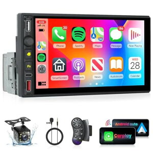 CXCarPlayAAndroidAuto1DINJ[XeI(ԍڃWI)Hodozzy7C`^b`XN[t1DINJ[WIŁABluetoothAFMWIA~[NAUSB/Type-C