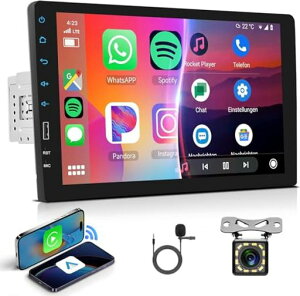 Hodozzy1Din9�C���`�̃^�b�`�X�N���[��1Din�Ԃ̃��W�I���C�����XCarplay��AndroidAuto�����A�J�[�X�e���I�V���O��Din�T�|�[�gBluetooth�n���Y�t���[MirrorlinkUSBFM